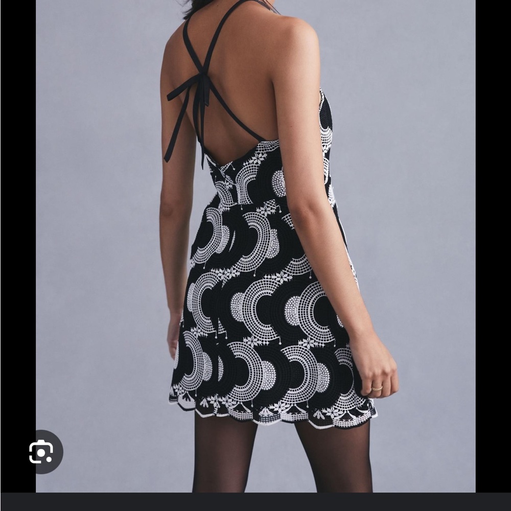 Anthropologie Mod Maeve Halter Mini Dress Woman Size 6- NWT